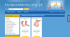 Desktop Screenshot of dyskontmedyczny.pl